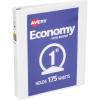 imageAvery Economy View 3 Ring Binder 1quot Round Rings 1 White Binder 057601 Pack
