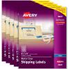imageAvery Full Sheet Printable Shipping Labels 85quot x 11quot Matte Clear Inkjet Create Custom Labels Using Scissors or Electronic Cutting Machines 25 Total 8665250 labels