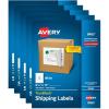 imageAvery FullSheet Printable Shipping Labels 85quot x 11quot Customizable Stickers White 100 Blank Mailing Labels Great for Mailing Shipping Organizing and More 8465250 labels