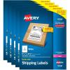 imageAvery HalfSheet Printable Shipping Labels 55quot x 85quot Customizable Stickers White 1000 Blank Mailing Labels Total Great for Mailing Shipping Organizing and More 5Pack of 5126One Size Pack of 5