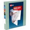 imageAvery HeavyDuty View 3 Ring Binder 15 Inch One Touch Slant Rings 375Sheet Capacity DuraHinge 21 Inch Wide Spine Customizable Clear Cover and Spine 1 Pastel Sage Green Binder 79819Sage