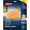 imageAvery Printable Address Labels with Sure Feed 1quot x 258quot Glossy Clear 300 Blank Mailing Labels for Laser and Inkjet Printers 65211 x 258 Pack of 5