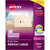 imageAvery Printable Address Labels with Sure Feed 1quot x 258quot Matte Clear 1500 Blank Mailing Labels 056601 500 labels