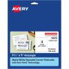 imageAvery Printable Postcards 425quot x 55quot White 200 Blank Postcards for Laser Printers 5689Matte White  Rounded Corners