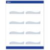 imageAvery Printable Rectangle Cards Sure Feed Technology Double Black Border Design 2quot x 35quot Matte White Cardstock LaserInkjet 80 Total Great for Business PromotionBlue Waves