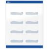 imageAvery Printable Rectangle Labels Double Black Border 2quot x 3quot Glossy White Rectangle Labels Permanent LaserInkjet 80ct Great for Product MerchandisingBlue Waves