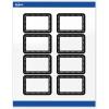 imageAvery Printable Rectangle Labels Double Black Border 2quot x 3quot Glossy White Rectangle Labels Permanent LaserInkjet 80ct Great for Product MerchandisingBlack  White Polka Dots