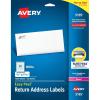 imageAvery Printable Return Address Labels with Sure Feed 23quot x 134quot White 1500 Blank Mailing Labels 0519523 in X 134 in