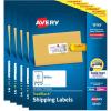 imageAvery Printable Shipping Labels with Sure Feed 2quot x 4quot Customizable Stickers White 250 Blank Mailing Labels Great for Mailing Shipping and More 8163500 labels