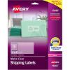 imageAvery Printable Shipping Labels with Sure Feed 2quot x 4quot Matte Clear 100 Blank Mailing Labels 156632 in X 4 in Pack of 5