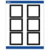 imageAvery Printable Square Labels Double Black Border 3quot x 3quot Matte White Square Labels Permanent LaserInkjet 60ct Great for Product MerchandisingBlack  White Polka Dots