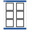 imageAvery Printable Square Labels Double Black Border 3quot x 3quot Matte White Square Labels Permanent LaserInkjet 60ct Great for Product MerchandisingDouble Black Border