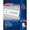 imageAvery Printable Tent Cards 35quot x 11quot White with Embossed Border 50 Blank Place Cards for Laser and Inkjet Printers 5309White
