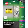 imageAvery Printable Warning Signs 7quot x 10quot WaterChemical Resistant 15 Removable Labels 61515