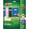 imageAvery Removable ID Labels Sure Feed Technology Removable Adhesive 1quot x 258quot 5 Packs 6460150 labels