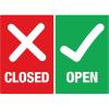 imageAvery Social Distancing Signs OpenClosed Green ampamp Red Surface Safe ID 4quot x 6quot 10 Removable Decals 83070Green  Red OpenClosed