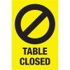 imageAvery Social Distancing Signs OpenClosed Green ampamp Red Surface Safe ID 4quot x 6quot 10 Removable Decals 83070Yellow Table Closed