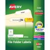 imageAvery TrueBlock File Folder Labels 23quot x 3716quot 1500 Printable Labels White Permanent 53661500 Labels