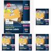 imageAvery Waterproof Sticker Labels for Printer  1quot x 258quot Mailing Labels Ultrahold Permanent Adhesive Laser Printers 1500 Printable Avery Address Label Sheets 55201 x 258 Pack of 5