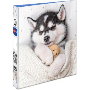 imageAvery Friends 3 Ring Binder 1 Inch Round Rings Husky Puppy 26841