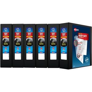 imageAvery HeavyDuty 15 Inch Binders 3 Ring View Binder 15 Inch EZD Ring Black Sturdy 796952
