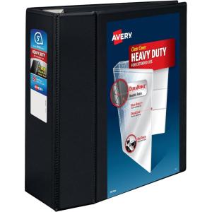 imageAvery HeavyDuty 15 Inch Binders 3 Ring View Binder 15 Inch EZD Ring Black Sturdy 796955