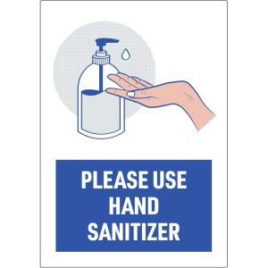imageAvery Preprinted Wall Decals quotPrevent Germs from Spreadingquot Safety Signs 7quot x 10quot Tear and Water Resistant 5 Removable Wall Signs 83174Use Hand Sanitizer