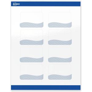 imageAvery Printable Rectangle Labels Double Black Border 2quot x 3quot Glossy White Rectangle Labels Permanent LaserInkjet 80ct Great for Product MerchandisingBlue Waves