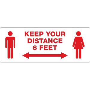 imageAvery Social Distancing Signs OpenClosed Green ampamp Red Surface Safe ID 4quot x 6quot 10 Removable Decals 83070Keep Your Distance