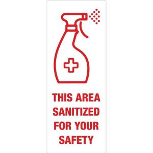 imageAvery Social Distancing Signs OpenClosed Green ampamp Red Surface Safe ID 4quot x 6quot 10 Removable Decals 83070This Area Sanitized