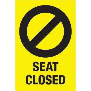 imageAvery Social Distancing Signs OpenClosed Green ampamp Red Surface Safe ID 4quot x 6quot 10 Removable Decals 83070Yellow Seat Closed