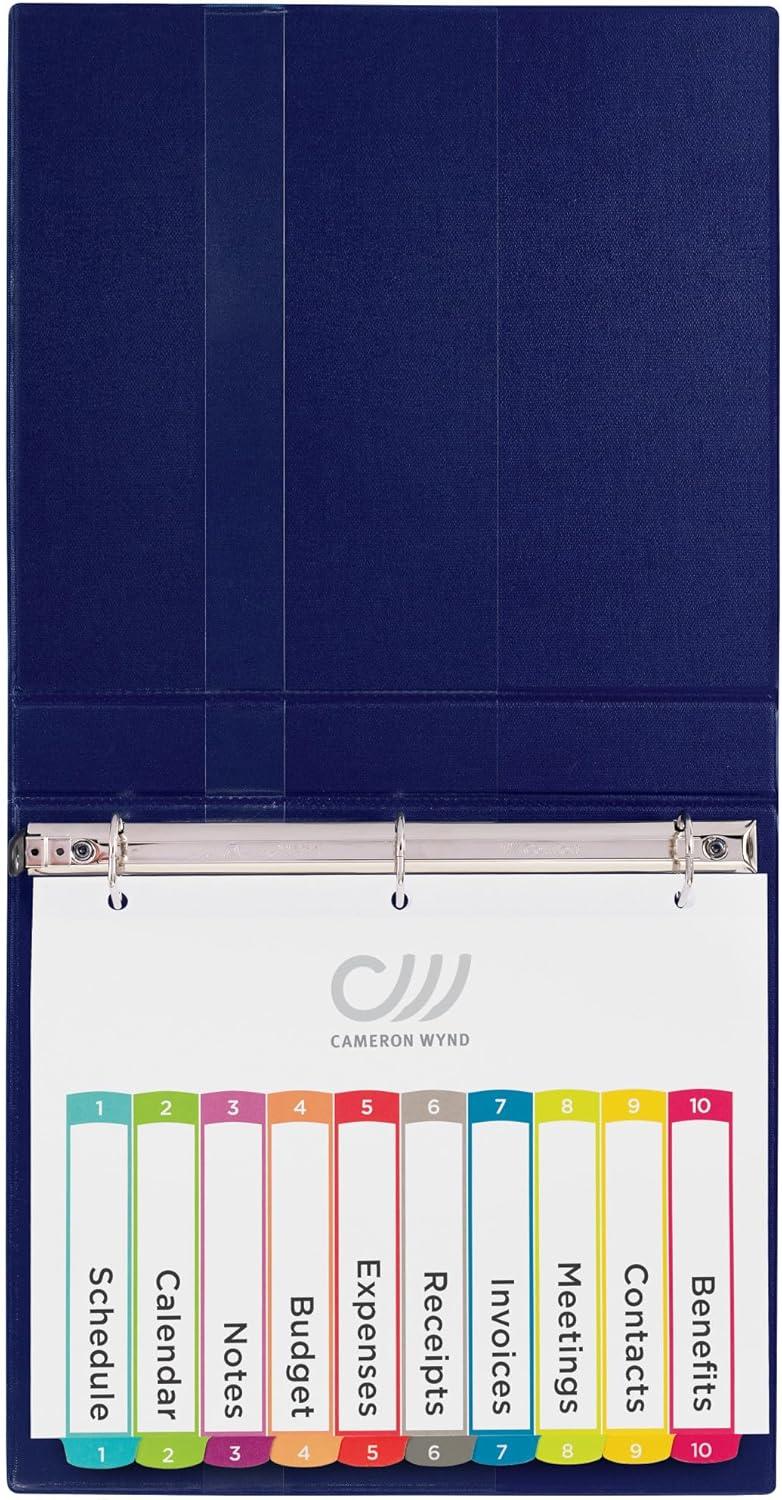 imageAvery Dividers for 3 Ring Binders 10 Tabs per Set Customizable Table of Contents Multicolor Arched Tabs Great for Organizing Reports Projects and More 11842Dividers Pack of 36