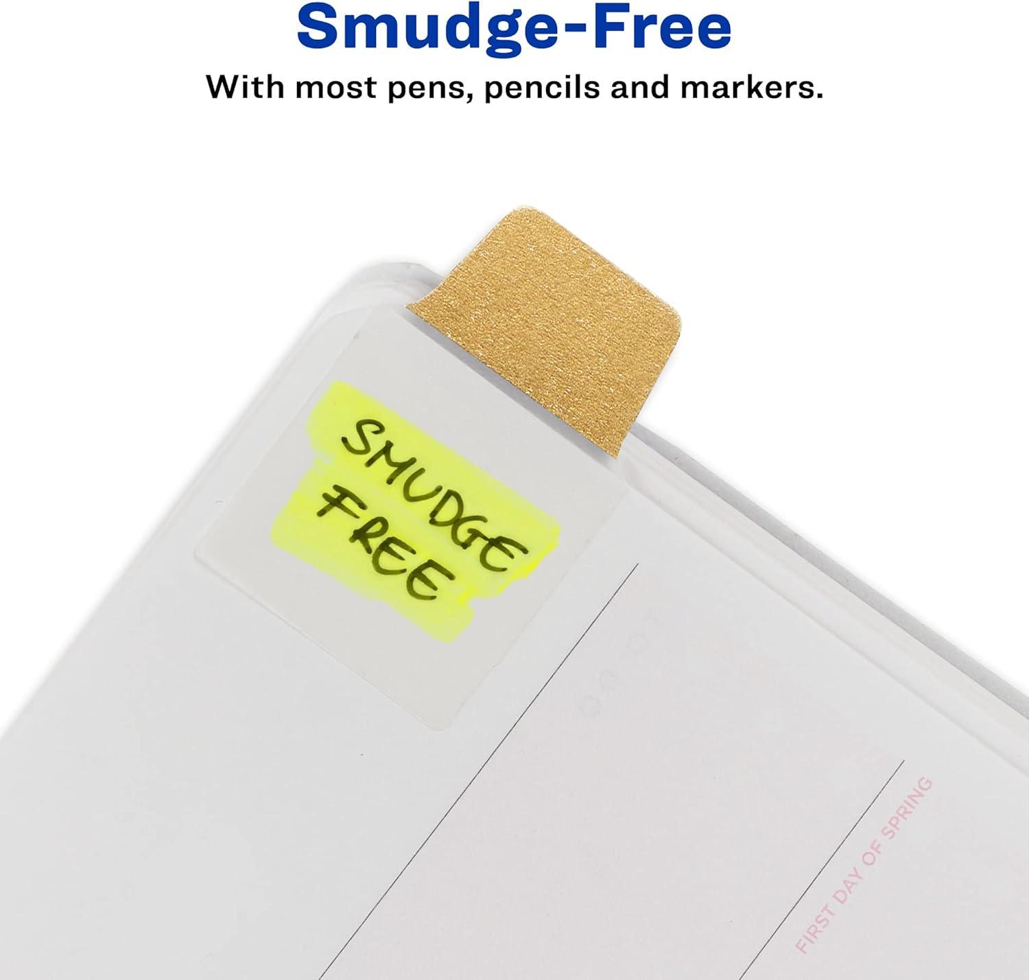 imageAvery Ultra Tabs Mini Tabs 1quot x 15quot 2Side Writable Assorted Pastel Colors Self Adhesive Repositionable 40 Per Pack 120 Total 3Pack of 74761Assorted Metallic