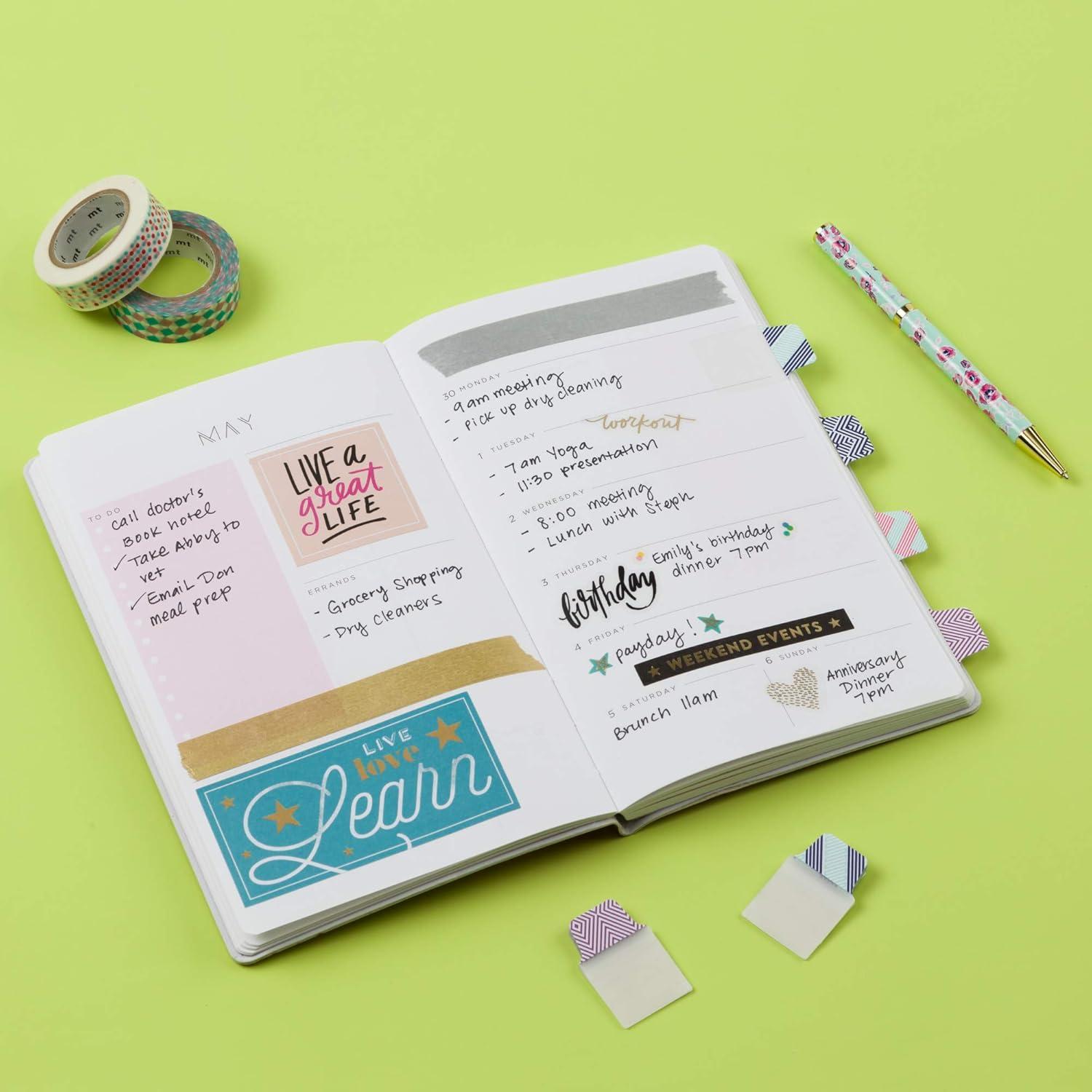 imageAvery Ultra Tabs Mini Tabs 1quot x 15quot 2Side Writable Assorted Pastel Colors Self Adhesive Repositionable 40 Per Pack 120 Total 3Pack of 74761Assorted Geometric