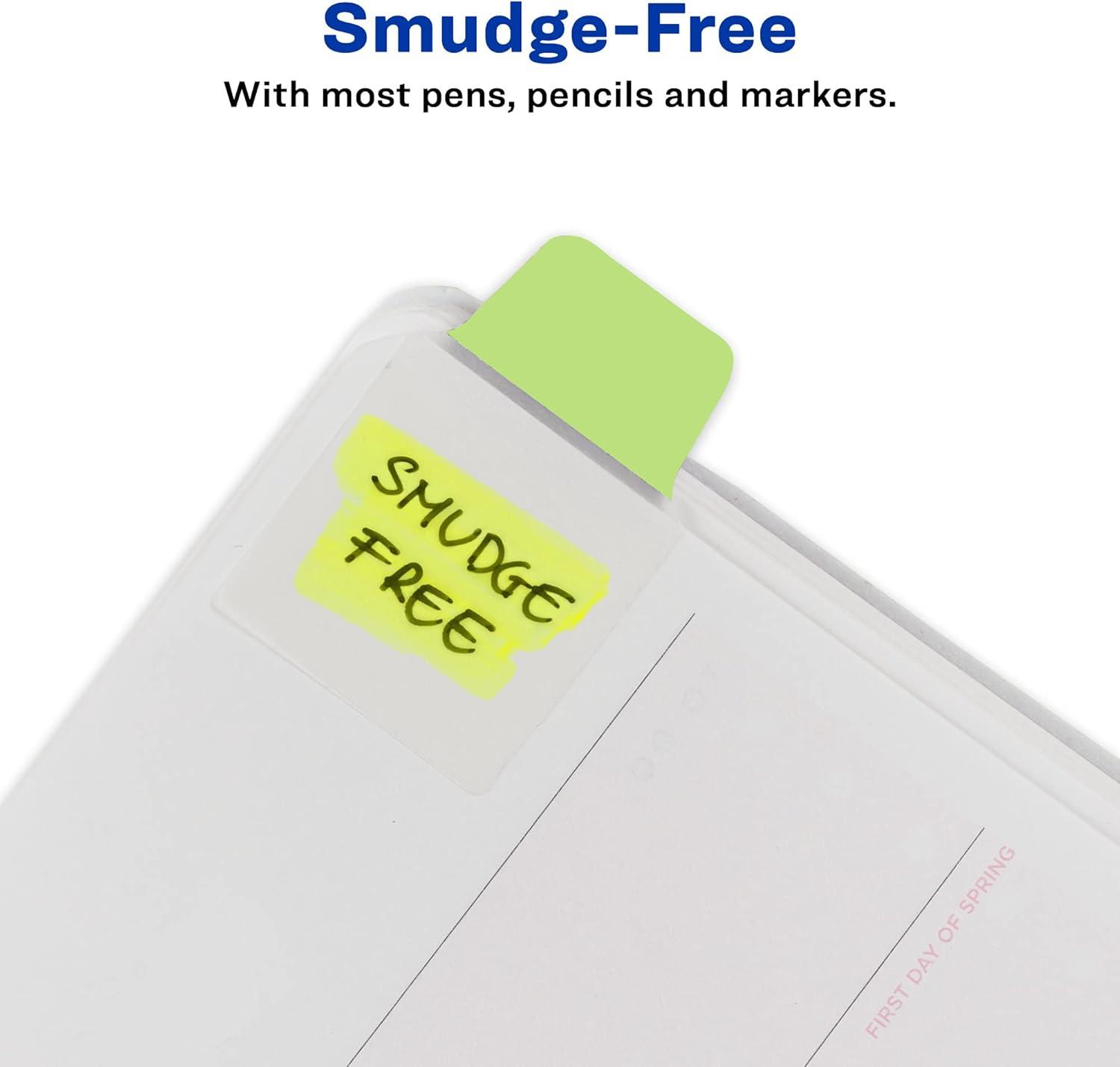 imageAvery Ultra Tabs Mini Tabs 1quot x 15quot 2Side Writable Assorted Pastel Colors Self Adhesive Repositionable 40 Per Pack 120 Total 3Pack of 74761Assorted Pastel