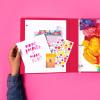 imageAvery  Amy Tangerine Designer Collection Binder 1 Inch Round Rings 175Sheet Capacity Hatchmark Hearts 6 Binders 28320