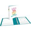 imageAvery  Amy Tangerine Designer Collection Binder 1quot Round Rings 175Sheet Capacity Blank Canvas 28323Binder