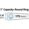 imageAvery  Amy Tangerine Designer Collection Binder 1quot Round Rings 175Sheet Capacity Blank Canvas 28323Binder