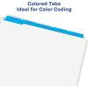 imageAvery 12 Tab Dividers for 3 Ring Binder Easy Print ampamp Apply Clear Label Strip Index Maker Customizable Multicolor Tabs 5 Sets 11405Blue