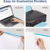 imageAvery 12 Tab Dividers for 3 Ring Binder Easy Print ampamp Apply Clear Label Strip Index Maker Customizable Multicolor Tabs 5 Sets 11405Blue