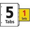imageAvery 12 Tab Dividers for 3 Ring Binder Easy Print ampamp Apply Clear Label Strip Index Maker Customizable Multicolor Tabs 5 Sets 11405Clear