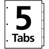 imageAvery 12 Tab Dividers for 3 Ring Binder Easy Print ampamp Apply Clear Label Strip Index Maker Customizable Multicolor Tabs 5 Sets 11405Multicolor