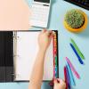 imageAvery 12 Tab Dividers for 3 Ring Binder Easy Print ampamp Apply Clear Label Strip Index Maker Customizable Multicolor Tabs 5 Sets 11405Multicolor