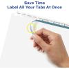 imageAvery 12Tab Binder Dividers Easy Print ampamp Apply Clear Label Strip Index Maker White Tabs 5 Sets 114295 Sets