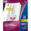 imageAvery 131 Dividers for 3 Ring Binders 31 Tabs per Set Customizable Table of Contents Classic White Tabs Great for Organizing Reports Projects and More 11128White