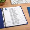 imageAvery 131 Dividers for 3 Ring Binders 31 Tabs per Set Customizable Table of Contents Classic White Tabs Great for Organizing Reports Projects and More 11128White