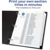 imageAvery 131 Dividers for 3 Ring Binders 31 Tabs per Set Customizable Table of Contents Classic White Tabs Great for Organizing Reports Projects and More 11128White