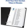 imageAvery 131 Dividers for 3 Ring Binders 31 Tabs per Set Customizable Table of Contents Classic White Tabs Great for Organizing Reports Projects and More 11128White