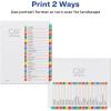 imageAvery 131 Dividers for 3 Ring Binders 31 Tabs per Set Customizable Table of Contents Multicolor Arched Tabs Great for Organizing Reports Projects and More 1184612 packs