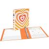 imageAvery 3 Ring Binder 1 Inch Round Rings Retro Collection Radiant Heart 26804